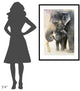 "Two" Framed Digital Print by Antje Wenner-Braun, 32x44"