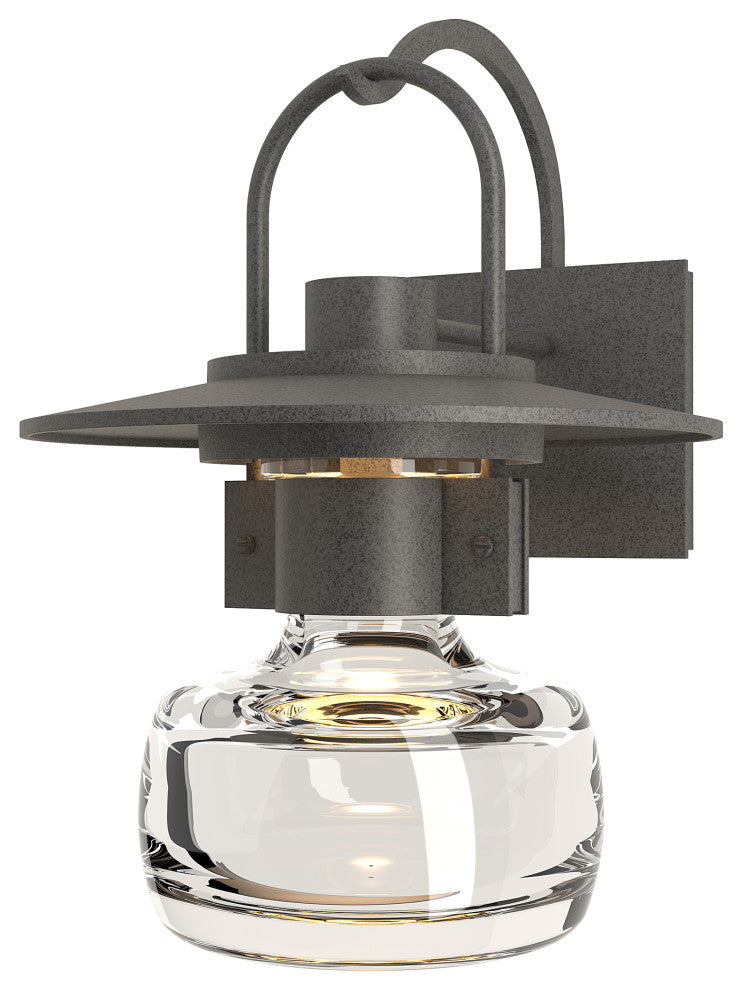 Mason Large Outdoor Sconce, Coastal Natural Iron Finish - Clear Glass