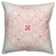 Coral Morrocan Circle Throw Pillow