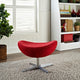 Modern Contemporary Living Room Wool Ottoman Red