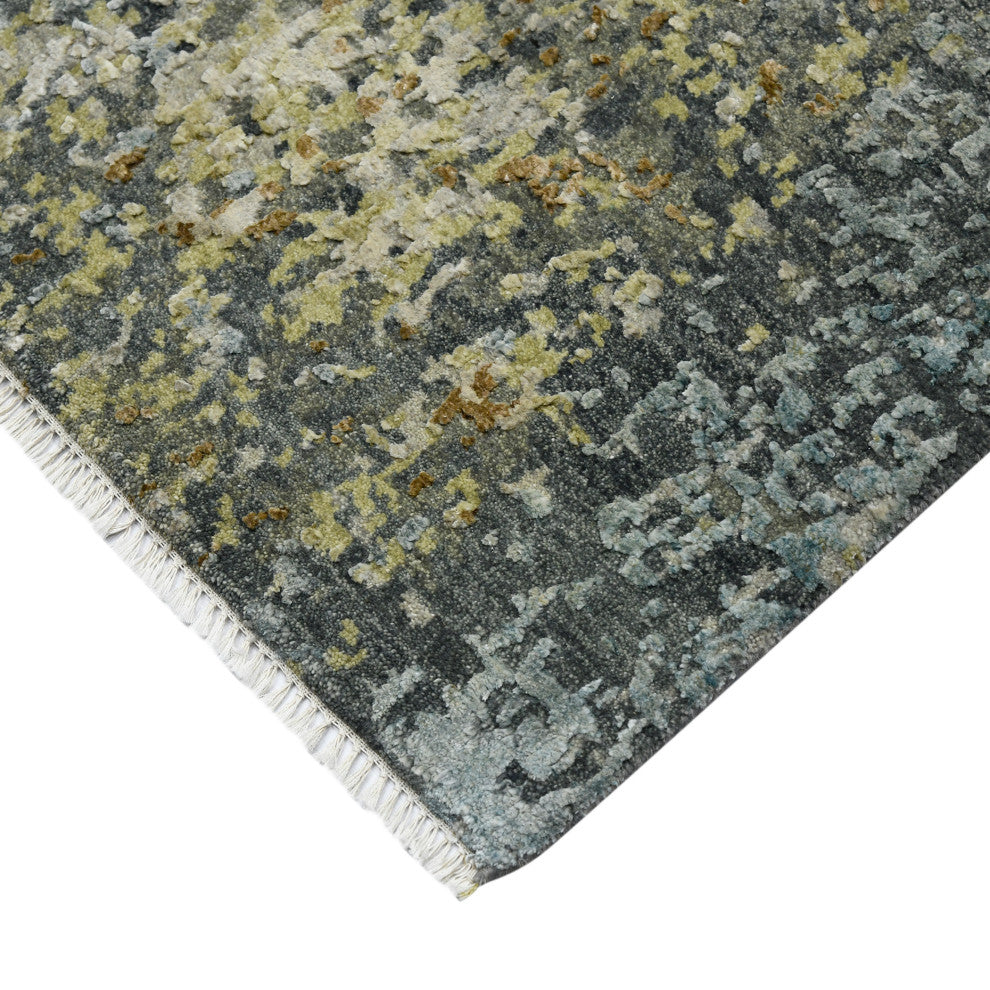 Mystique Linden Area Rug, Gray and Beige, 8' x 10', Abstract