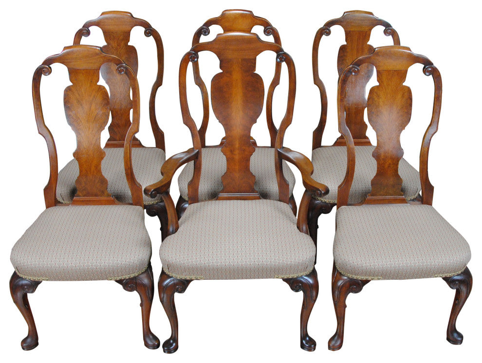NVIN0276 Berkey and Gay Set of 6 Vintage Chairs