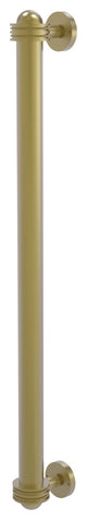 18" Refrigerator Pull With Dotted Accents, Satin Brass