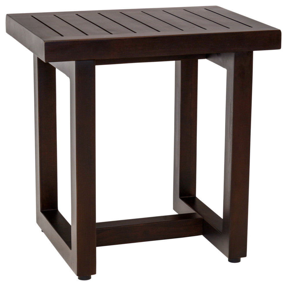 18" Spa Mocha-Shield Teak Shower Bench