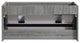 Fresca Catania 48" Ocean Gray Wall Hung Double Sink Cabinet