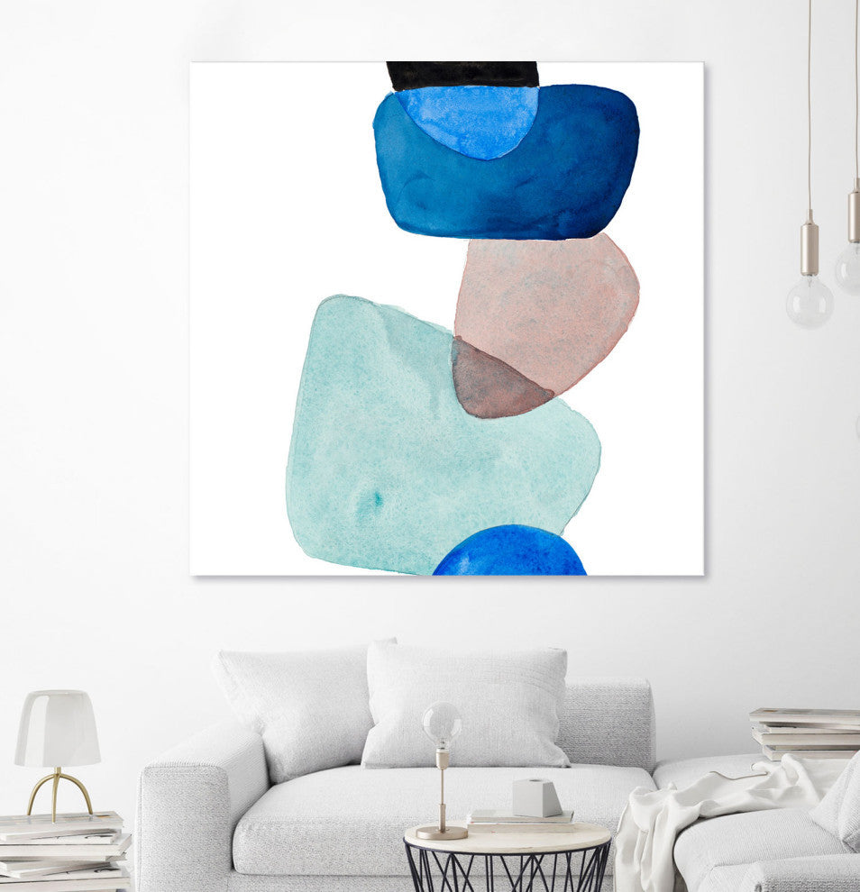 Head Over Heels Abstract II - 54 x 54 by Lanie Loreth