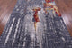 Woman Under The Rain Handmade Wool & Silk Rug 5' 11" X 9' 0" - Q13158