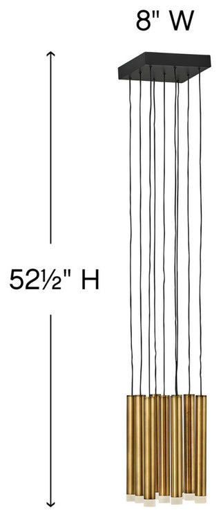 Harmony 9-Light Pendant, Heritage Brass