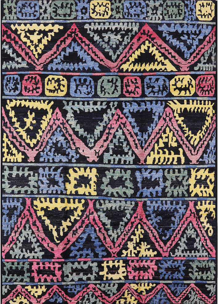 Ahgly Company Indoor Rectangle Mid-Century Modern Area Rugs, 7' x 10'