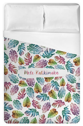 Tropical Christmas King Brushed Poly Duvet Cover