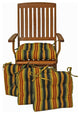 16" Spun Polyseter Square Tufted Chair Cushions, Set of 4, Lyndhurst Raven
