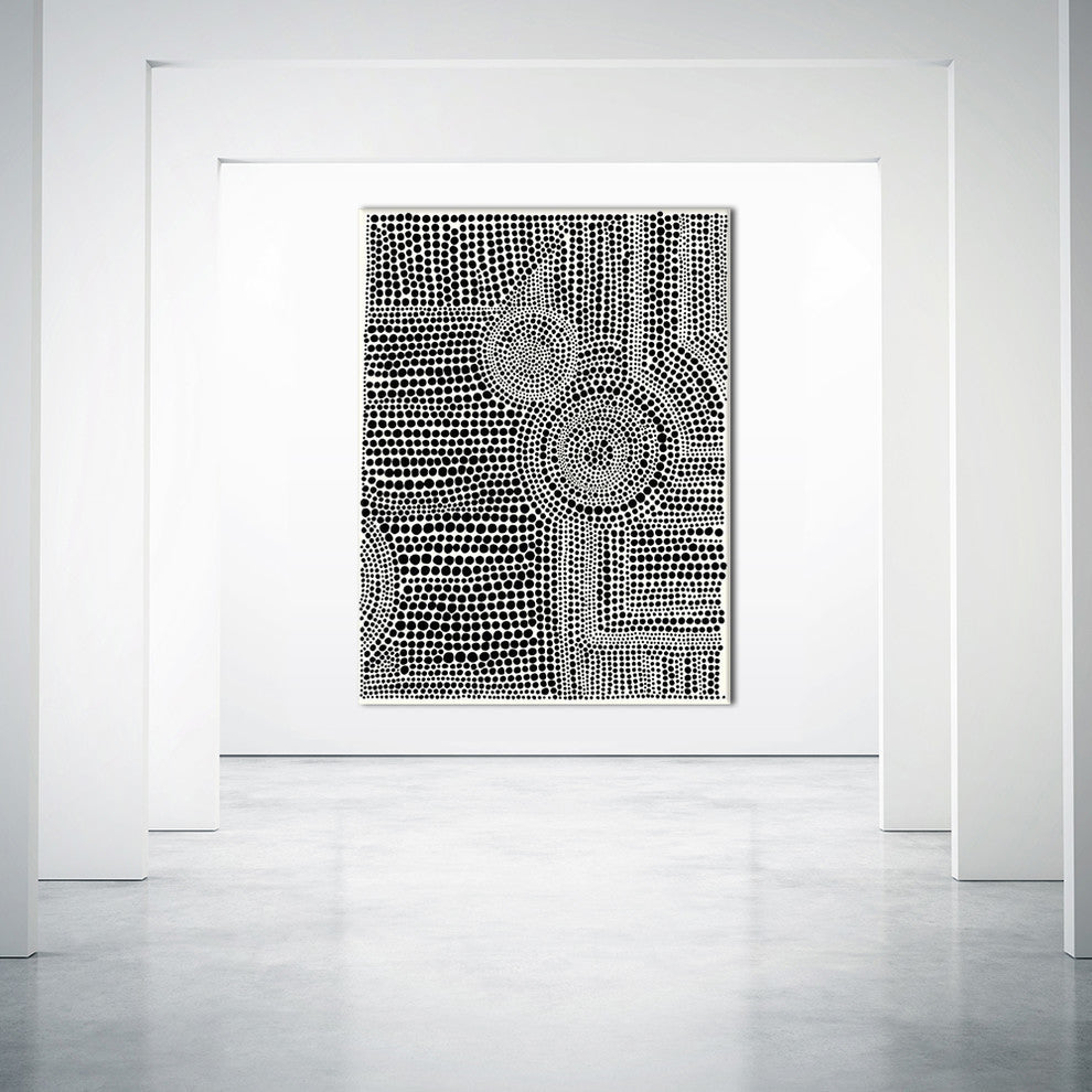 Clustered Dots A Fine Art Giant Canvas Print 54"X72"