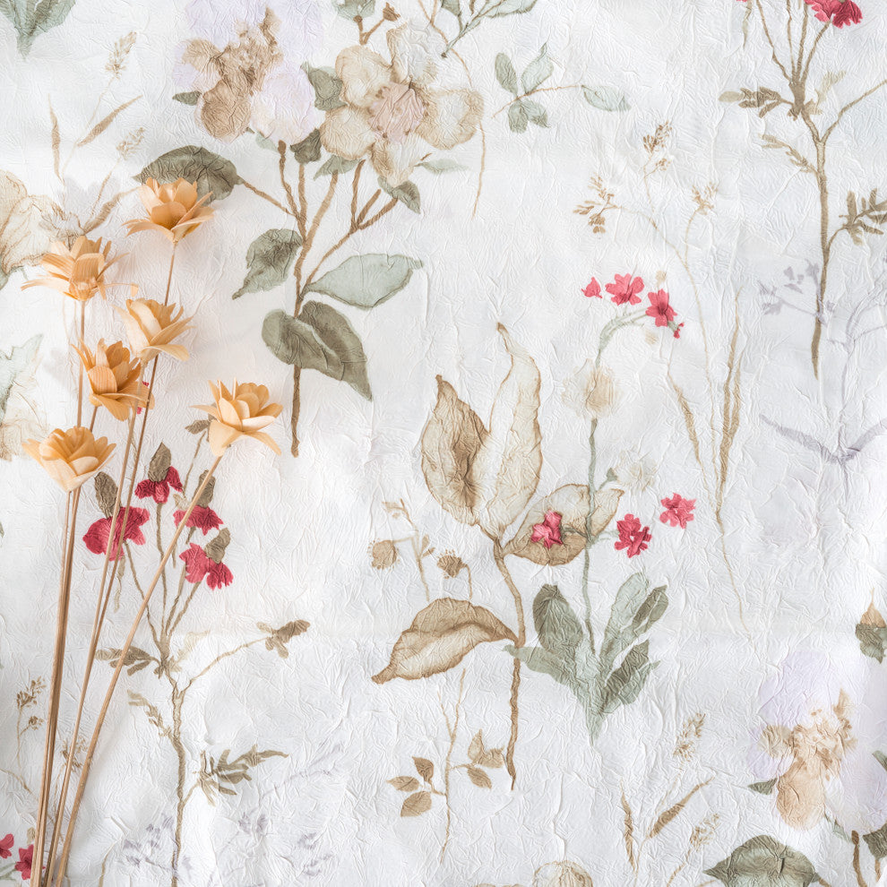 Ellis Curtain Sophia Crushed Taffeta Tailored Panel, Multi, 48"x63"