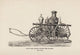 Fifth Size Single Steam Fire Engine: Hand Draft- Fine Art Giclee Print 24" x 36"