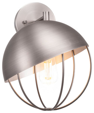 Neo 1-Light Wall Sconce, Brushed Nickel, Amber Antique LED Bulb