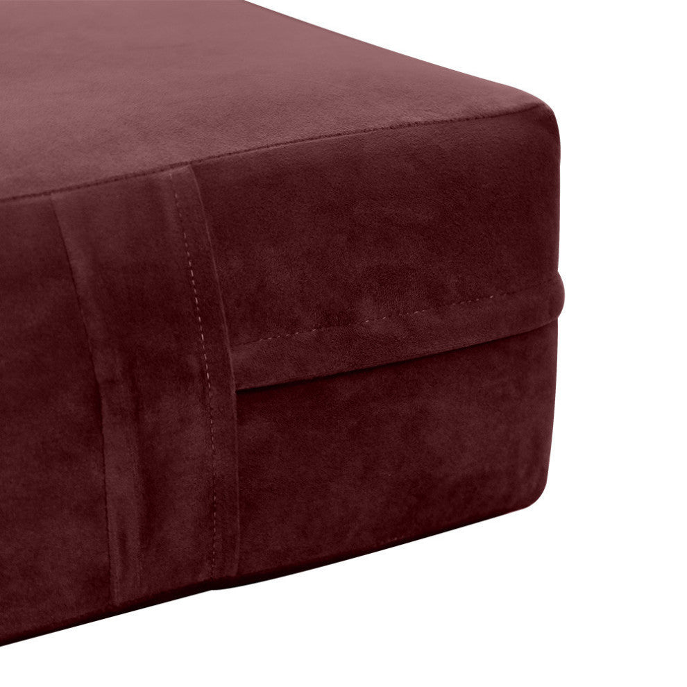 Knife Edge 8" Twin-XL 80x39x8 Velvet Indoor Daybed Mattress |COVER ONLY|-AD368