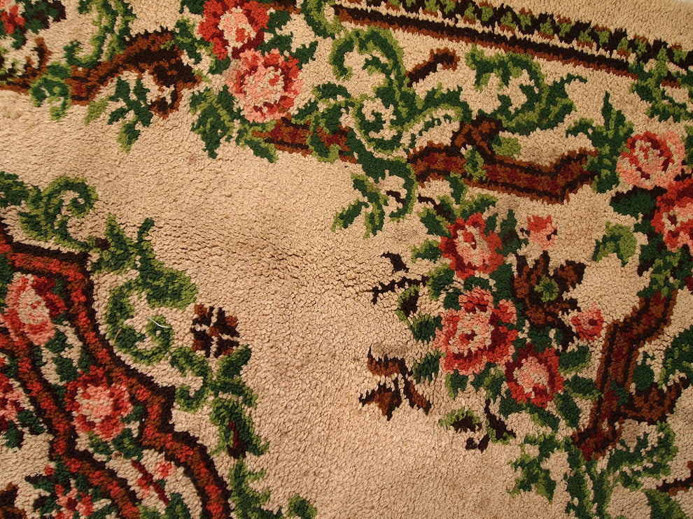 Consigned, Vintage Belgium Savonnerie Rug 6.5'x9.8', 1960