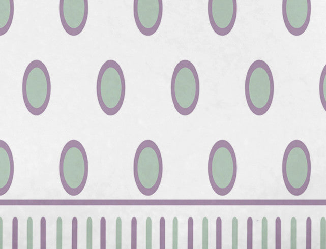 Comb Dot, Strip Print Bath Towel, Purple