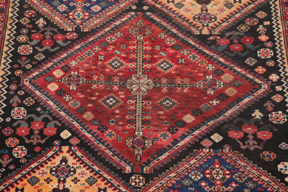 Consigned, Antique Oriental Tribal Traditional Hand Made Persian Area Rug, 6x13