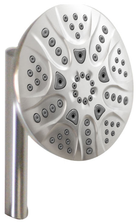 No-Drill Conversion Slide Bar Shower Head With Diverter, Satin Nickel