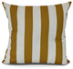Rugby Stripe, Stripe Print Outdoor Pillow, Yellow, 20" x 20"
