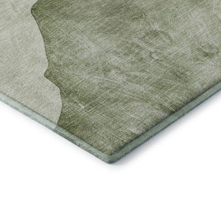 Premium Machine Washable Mayfield AMF547 Green 3' x 5' Rug