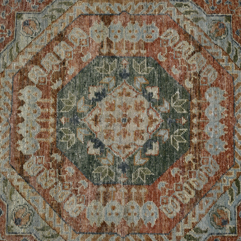 Milano Drev Area Rug, Blue, 8' x 10', Medallion