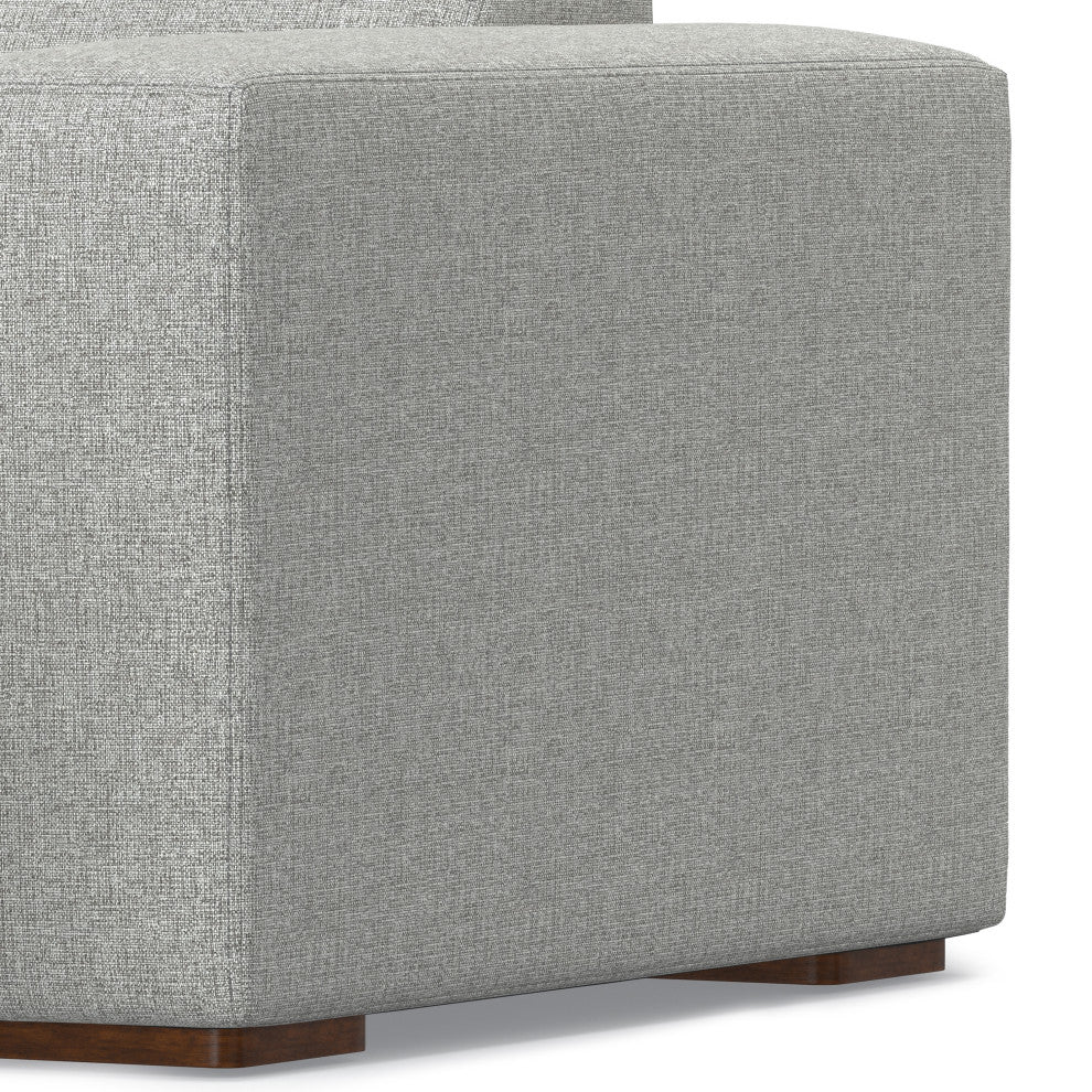 Rex Right-Facing Modular Sectional Sofa in Tightly Woven Performance Fabric