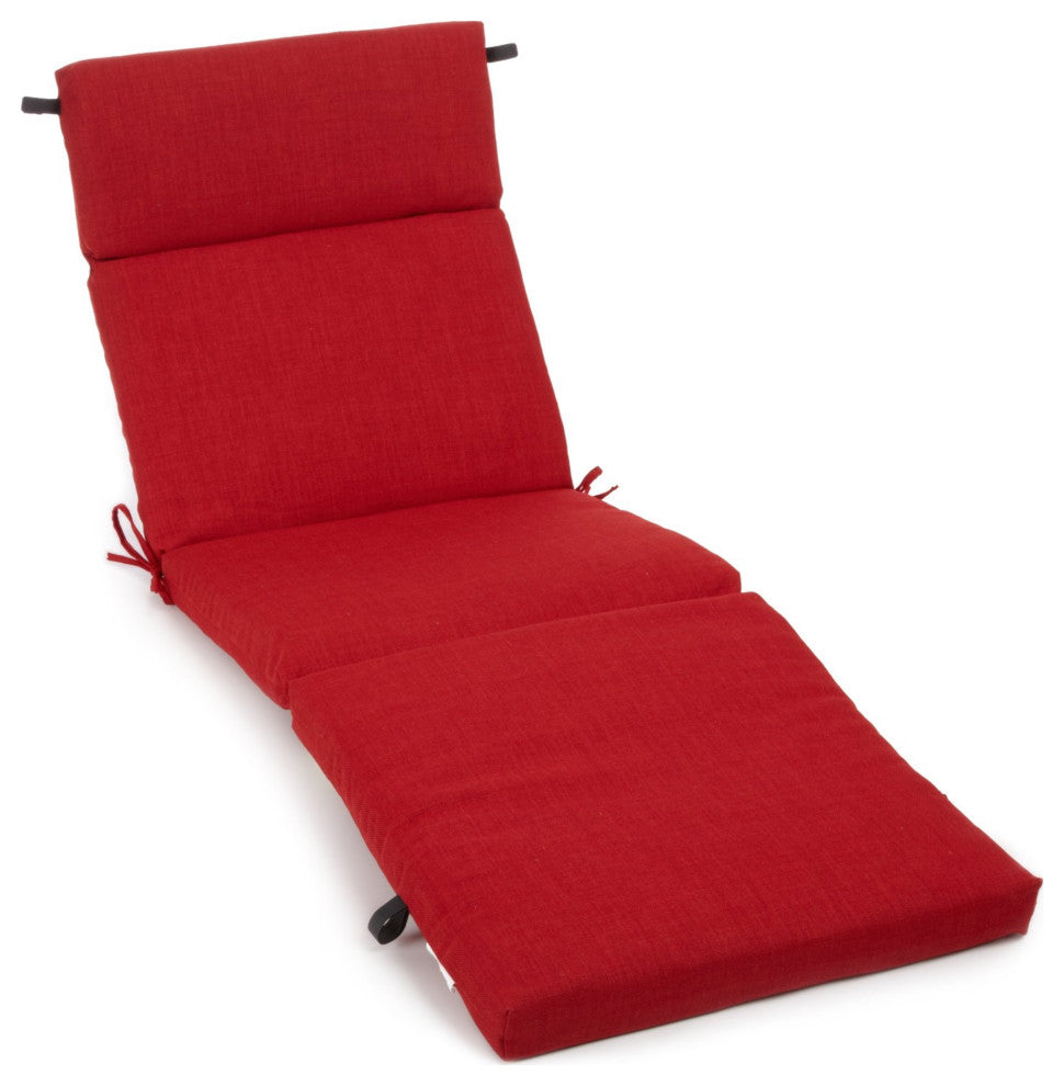 72" Outdoor Chaise Lounge Cushion, Papprika