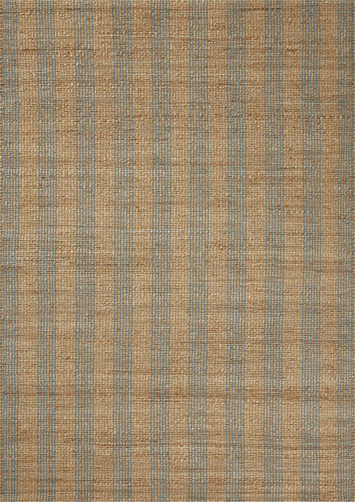 Chris Loves Julia x Loloi Judy Natural / Sky 2'-6" x 7'-6" Runner Rug