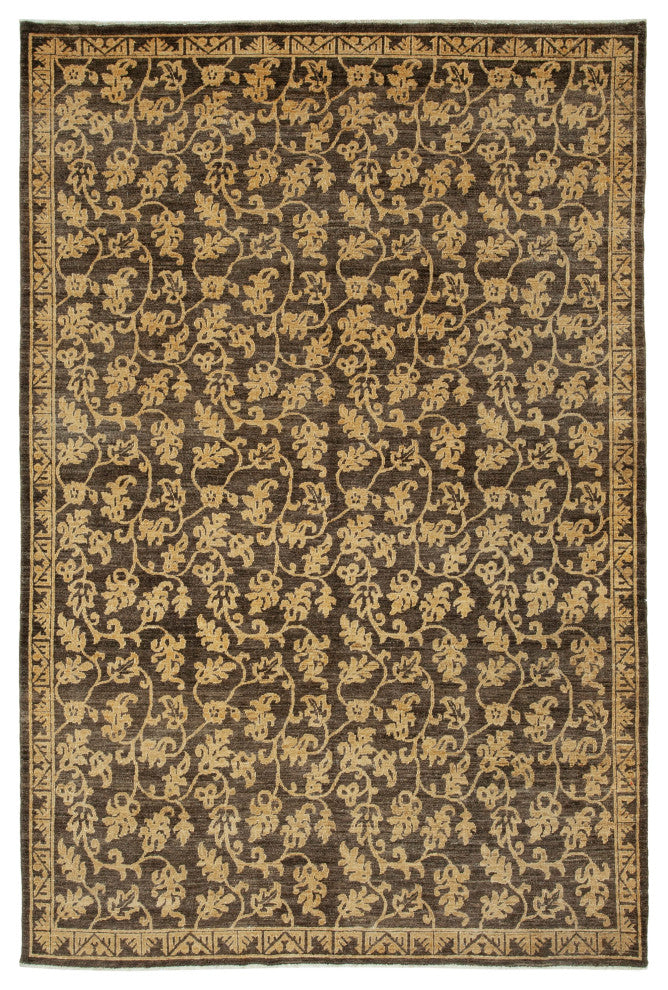 Rug N Carpet - Handmade Oriental 5' 11" x 9' 1" One-of-a-Kind Oushak Area Rug