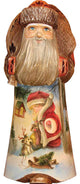 Christmas Fun Santa, Woodcarved Figurine