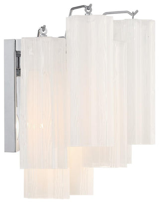 CRYSTORAMA Addis 2 Light Polished Chrome Wall Mount