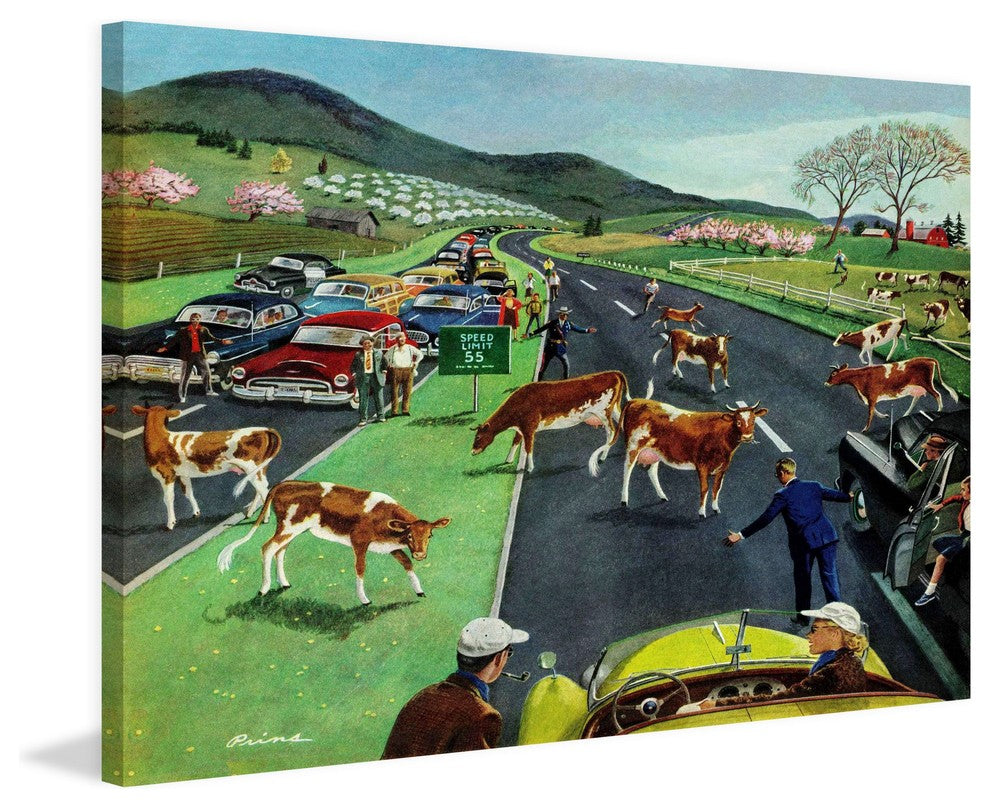 "Slow Mooving Traffic" Print on Canvas by Ben Kimberly Prins