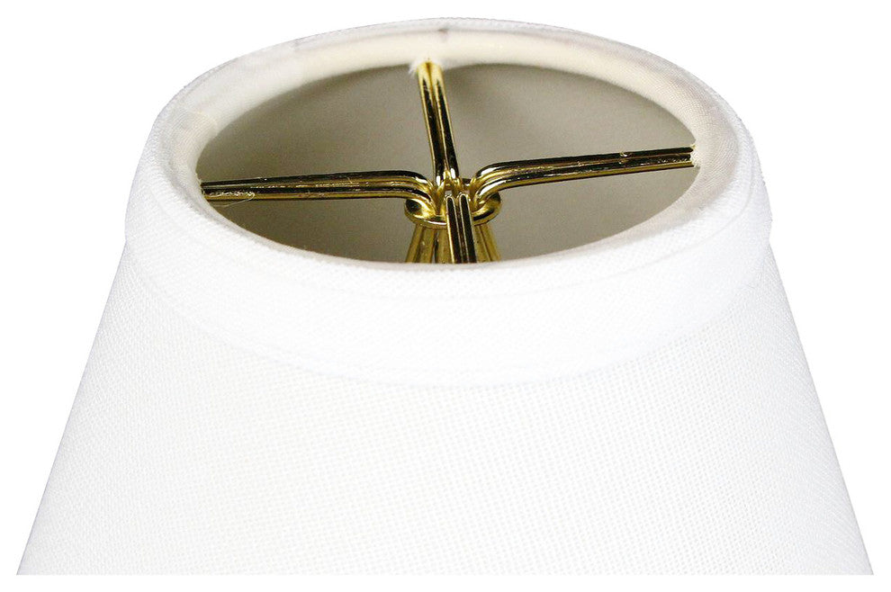 Chandelier Clip-On Premium Lampshade 3"x4"x4", White