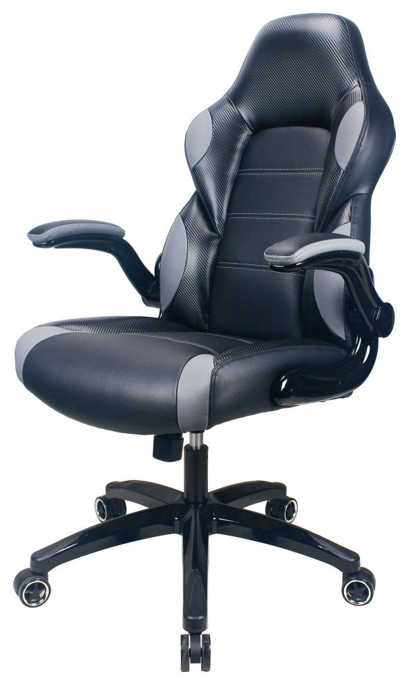 Playr Faux Leather Ergonomic Gaming Chair, Raynor Gaming, Gray