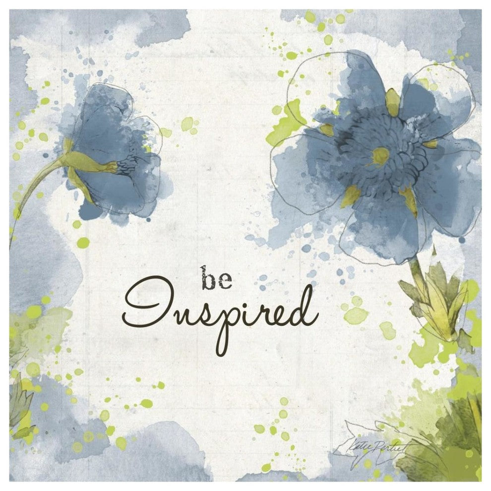 "You Shine I Blue Be Inspired" Digital Paper Print by Katie Pertiet, 38"x38"