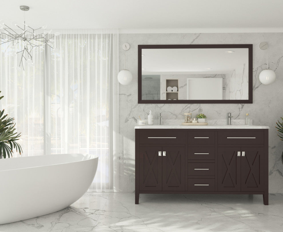 Wimbledon Vanity, Brown, 60"