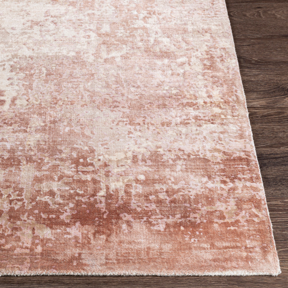 Surya Park Avenue PAV-2304 8'x10' Rug, Cream/Tan/Blush/Lilac/Garnet/White