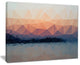 "Sky Sea And Beach Abstract Vector View"  Seascape Art Canvas, 20"x12"