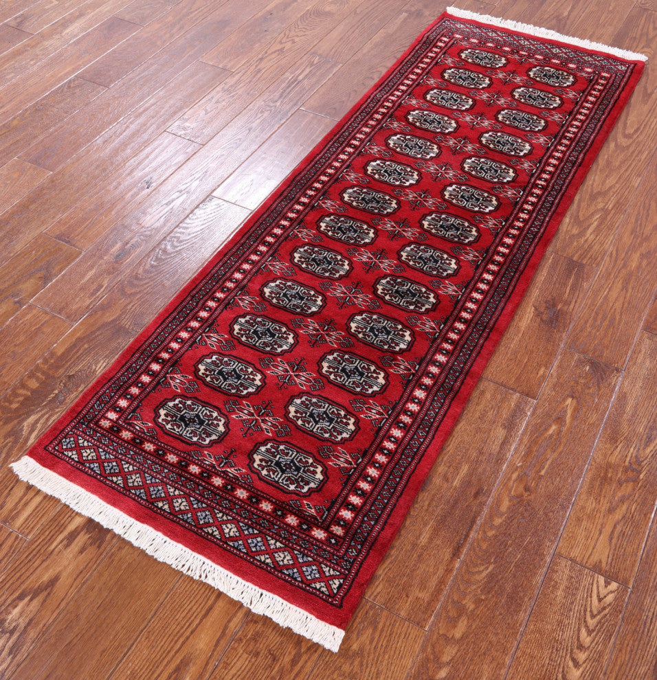 Runner Silky Bokhara Handmade Wool Rug 2' 1" X 5' 10" - Q13824