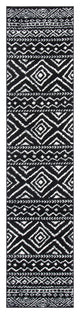 Safavieh Tulum Tul267Z Moroccan Rug, Black and Ivory, 2'0"x21'0" Runner