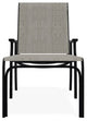 St. Catherine Sling 4-Position Outdoor Chaise Lounge, Smoke/Black