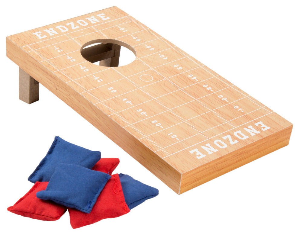 Classic Mini Travel Wood Tabletop Cornhole by Hey! Play!