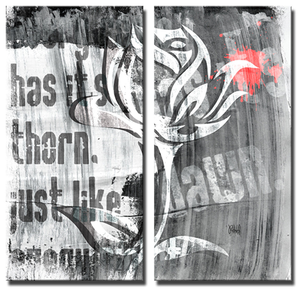 Born2BWild I Canvas Wall Art, 2-Piece Set, 24"x12"