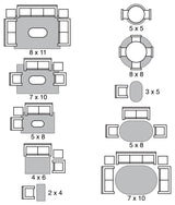 Mehari Rug 5'3"X7'7", Black/White