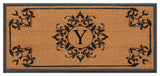 A1HC Hand-Crafted 24"x48" Rubber Coir Double/Single Monogrammed, Y