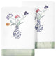 Linum Home Textiles 100% Turkish Cotton STELLA 2PC Embellished Hand Towel Set