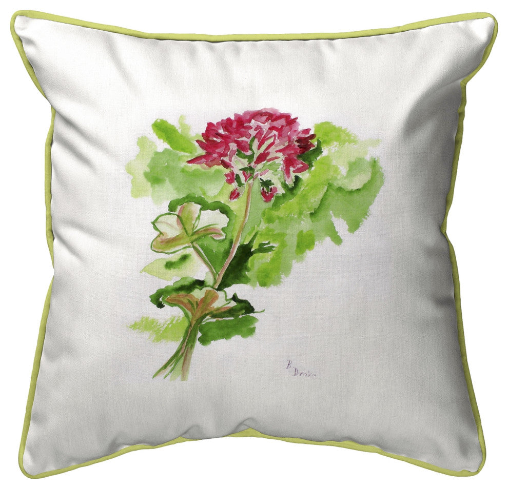 Geranium Large Indoor/Outdoor Pillow 18x18
