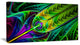 Green Stained Glass Texture, Abstract Wall Art Canvas, 32x16